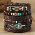 Boho Evil Eye & Hamsa Charm Wrap Bracelets Set with layered wrap bracelet design for everyday wear, spiritual style, and protective fashion accessorizing.