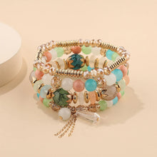 Bohemian Tassel Beaded Bracelet Set fashion bracelets for festival outfits, beachwear styling, and everyday boho accessories.