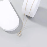 Boho-inspired gold-plated crystal drop necklace for relaxed styling, layered accessorizing, and weekend fashion wear.