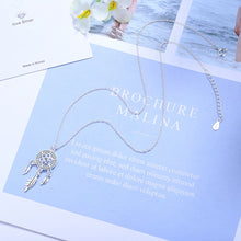 Boho silver Dreamcatcher Feather necklace for free-spirited fashion, everyday use, and gift occasions.