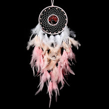 Boho Tree of Life pink dream catcher decor for home wall styling, meditation corner display, and peaceful room decoration.
