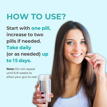 15-Day Intestinal Cleansing & Refresh Capsules bottle for bowel cleansing, digestive comfort, and 15-day refresh routine use.