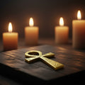 Brass Ankh, 6.5 inches, solid brass