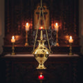 Brass Hanging Incense Burner with adjustable chain