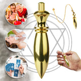Brass Metal Dowsing Pendulum for dowsing, divination, and energy work.