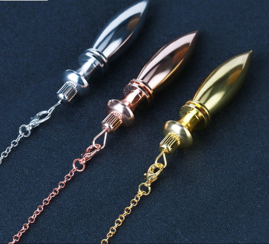 Brass Metal Dowsing Pendulum for dowsing, divination, and energy work.