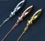 Brass Metal Dowsing Pendulum for dowsing, divination, and energy work.