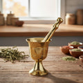 Brass Mortar and Pestle, 3.5 inches