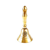 Brass Pentacle Altar Bell, 5 inches