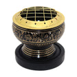 Brass Screen Burner Black with Coaster