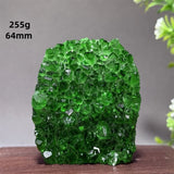 Brazilian Green Crystal Geode Cluster for meditation, home décor, and crystal collecting.