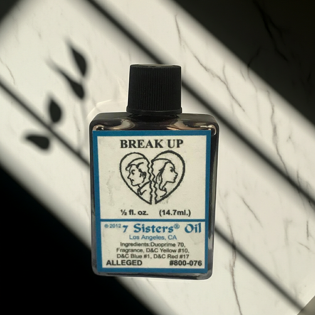 Break Up Wish Oil ritual oil bottle for breakup spells, altar work, and focused spiritual practice.