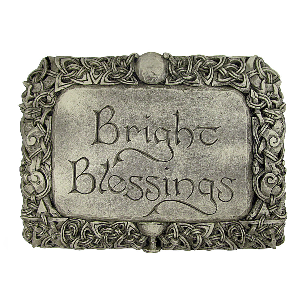 Bright Blessings Plaque by Dryad Design, stone finish