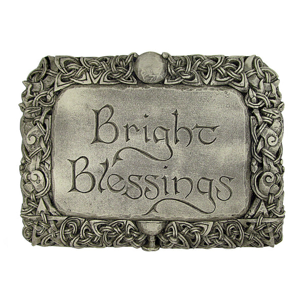 Bright Blessings Plaque by Dryad Design, stone finish