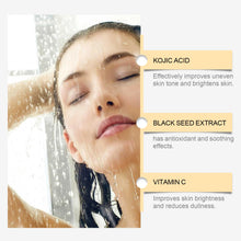 Collagen Kojic Acid Body Wash bottle for brightening body cleansing, shower care, and soft skin support.