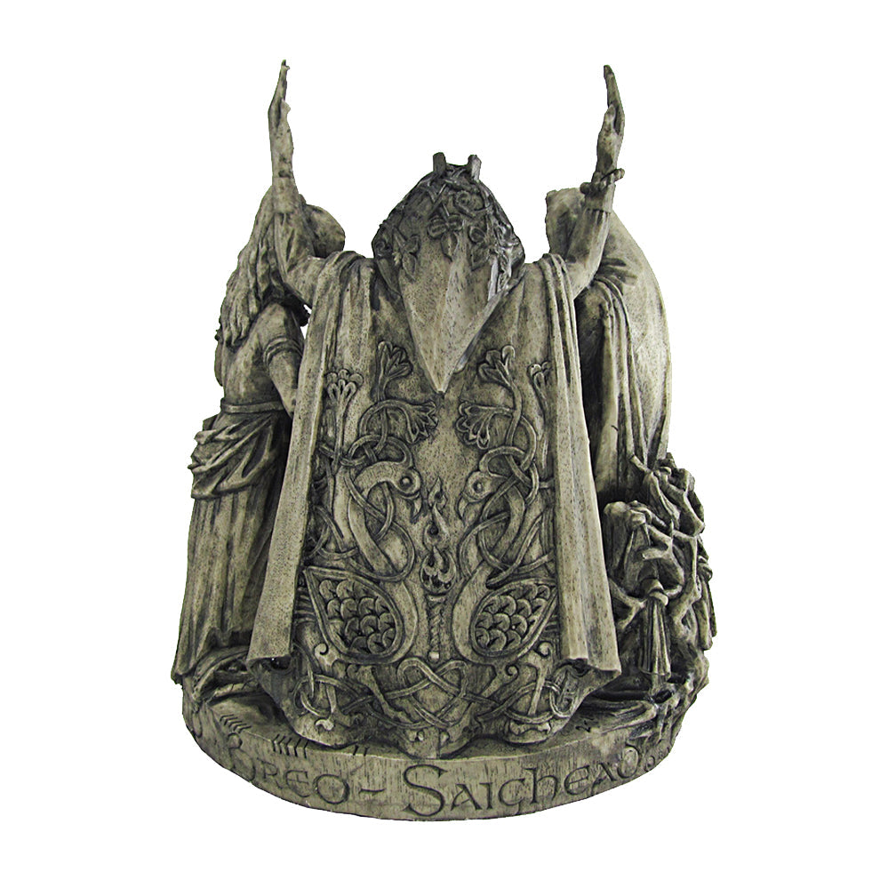 Brigid Statue, base detail with Ogham inscription