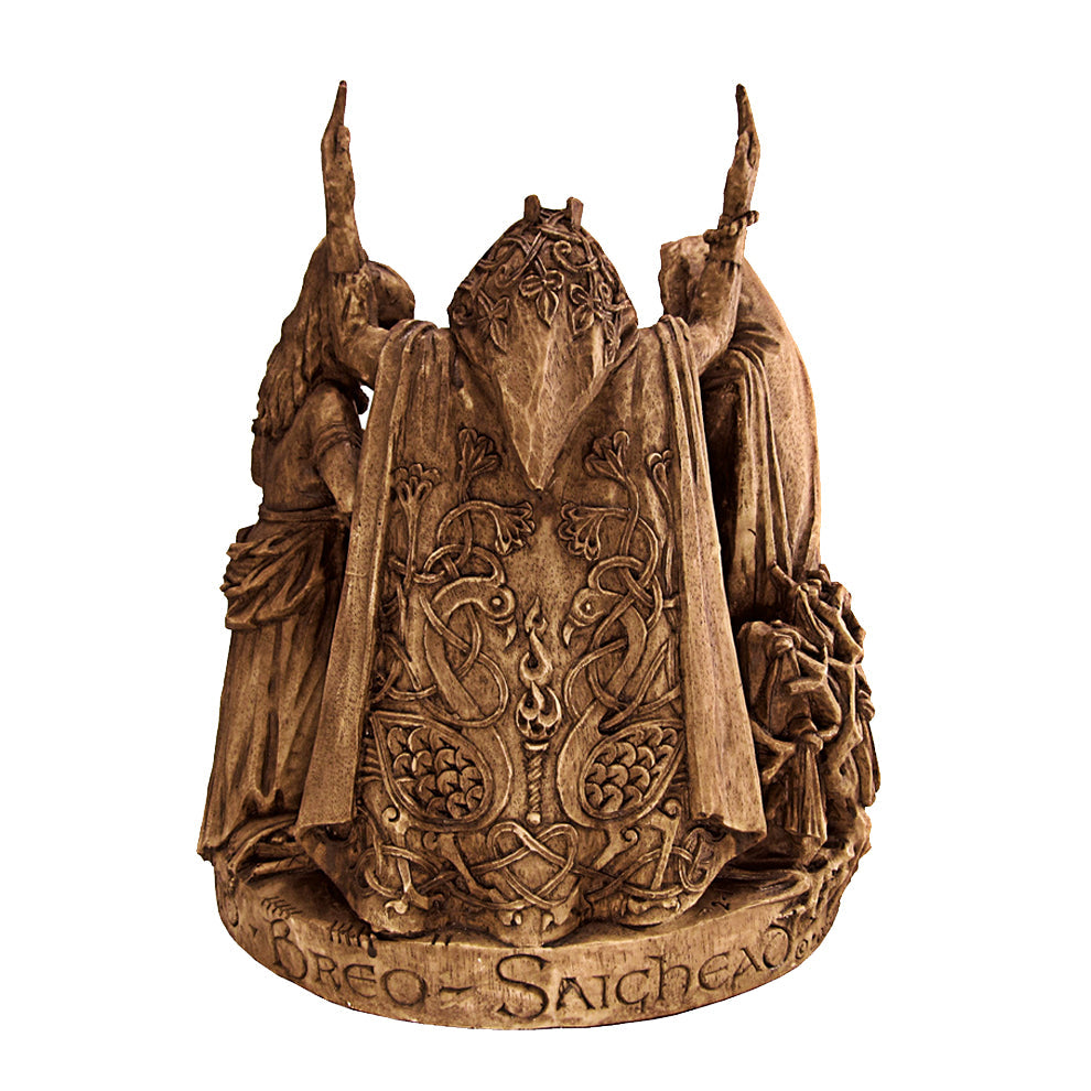 Brigid Statue, detail view, white finish