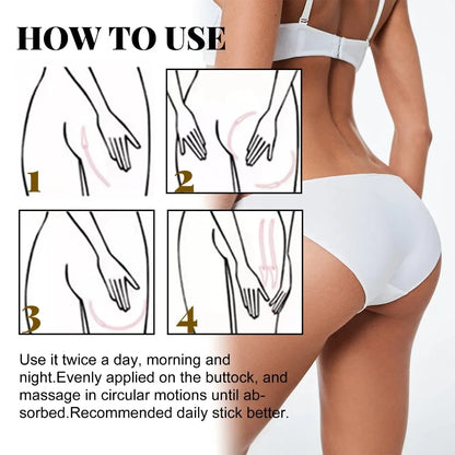 Butt Lift Firming Cream & Essential Oil for lift massage, hip shaping, and firming body care.
