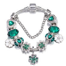 BAOPON Butterfly & Pansy gift bracelet with DIY charm bracelet design for birthdays, special gifting, and stylish accessory use.