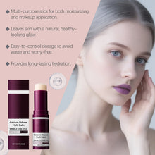 Calcium Collagen Multi Balm Stick anti-aging formula for smoothing dry skin and fine line care.