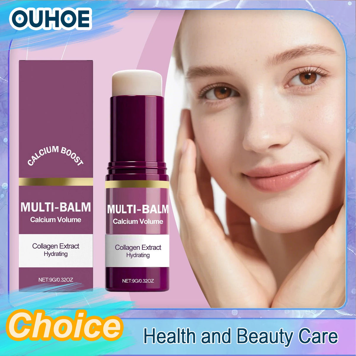 Calcium Multi Balm Stick anti-aging cream for deep moisturizing, soothing dryness, and daily skin care.