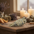 California White Sage Smudge Stick, 4 inches