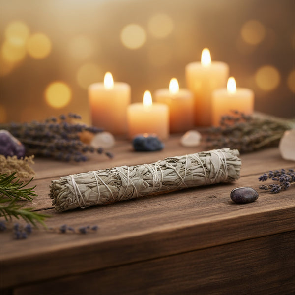 California White Sage Smudge Stick, 8 to 9 inches