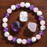 Aura Balancing Sleep Bracelet healing crystal bracelet for stress relief, emotional balance, and bedtime comfort.