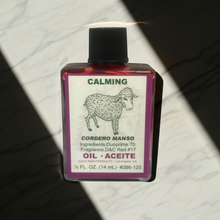 Calming Wish Oil bottle of ritual oil for peaceful intention setting, prayer, and spiritual focus.