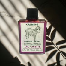 Calming Wish Oil bottle of spiritual use oil for soothing rituals, manifestation work, and calming ceremonies.