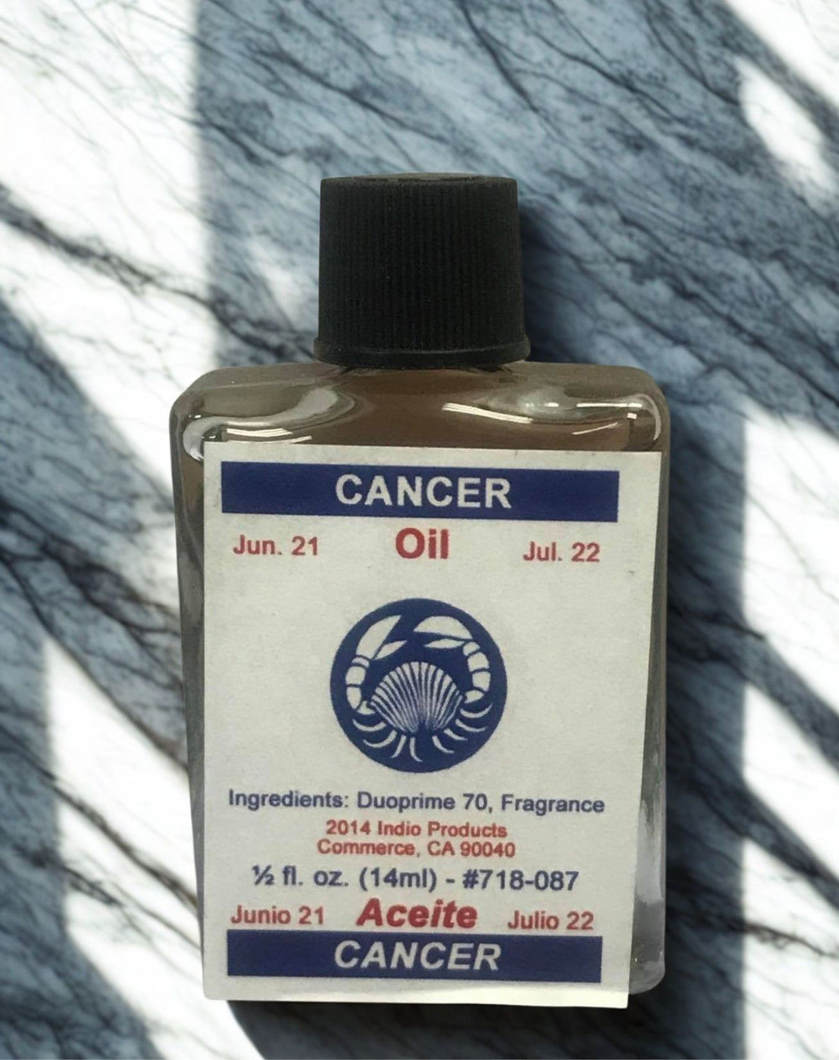 Cancer Wish Oil spiritual oil bottle for candle dressing, prayer work, and intention-based rituals.