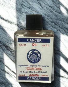 Cancer Wish Oil spiritual oil bottle for candle dressing, prayer work, and intention-based rituals.