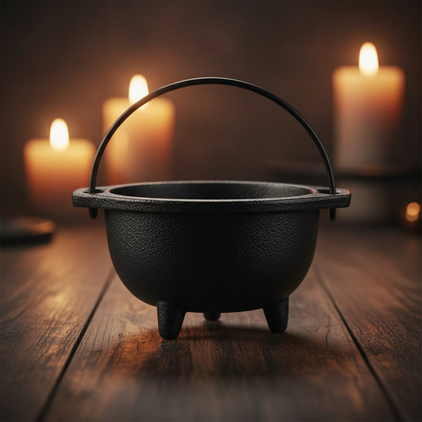 Cast Iron Cauldron, 6 inches