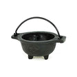 Cast Iron Cauldron with Pentacle Design, 3 inches