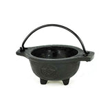 Cast Iron Cauldron with Pentacle Design, 3 inches