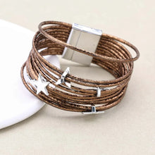 Casual bohemian metal heart leather bracelet for daily accessorizing, weekend wear, and simple boho outfit styling.