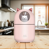 Cute Cat Cool Mist Humidifier unit for adding moisture to dry spaces, nursery use, and desk comfort.