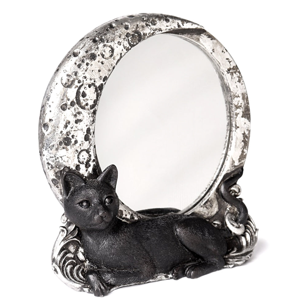 Cat-shaped mirror decorative wall piece for bedroom décor, hallway styling, and playful interior decoration.