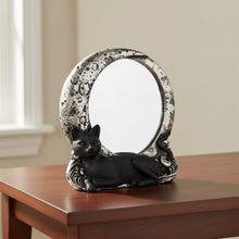 Cat-shaped mirror decorative wall piece for bedroom décor, hallway styling, and playful interior decoration.