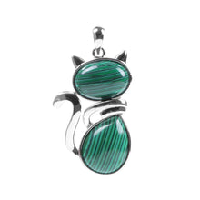 Cat stone pendant jewelry gift for birthdays, cat lover presents, and everyday necklace styling.