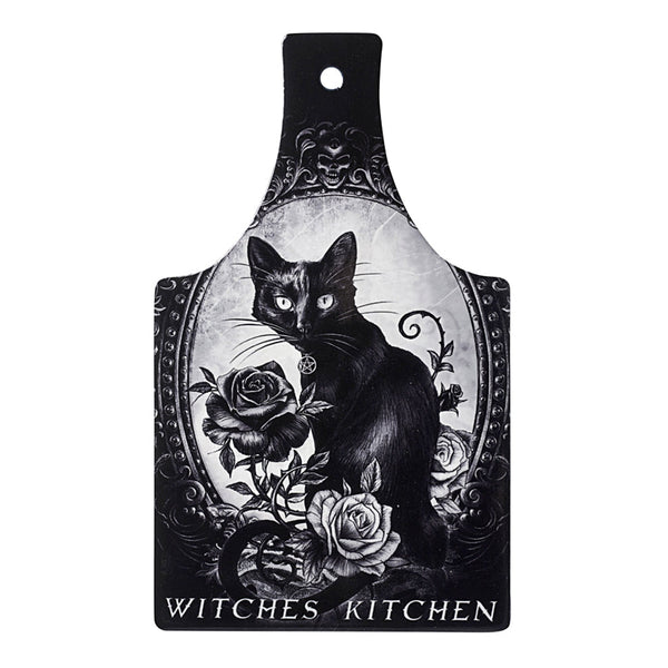 Alchemy Black Cat Ceramic Cutting Board, front view
