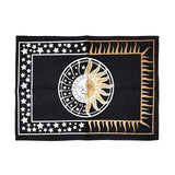 Celestial Altar Cloth with Sun and Moon Design, 13 x 19 inches