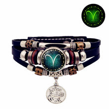 Starry Sky Zodiac Leather Bracelet leather bracelet for celestial-inspired outfits, zodiac lovers, and everyday fashion use.