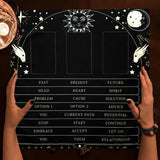 Celtic Cross spiritual Tarot table cloth for tarot reading sessions, altar display, and sacred space use.