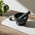 Celtic mortar and pestle set for grinding herbs, spices, resins, and ritual ingredients.