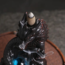 Ceramic Dragon Backflow Incense Burner decorative incense burner for relaxation, aromatherapy, and spiritual practice.