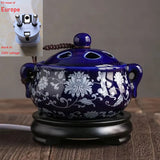 Electric Ceramic Aromatherapy Incense Burner electric aroma burner for incense fragrance, meditation practice, and relaxing home décor use.
