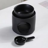 Ceramic home aromatherapy incense burner holder for essential oil warming, incense use, and relaxing bedroom or living room decor.
