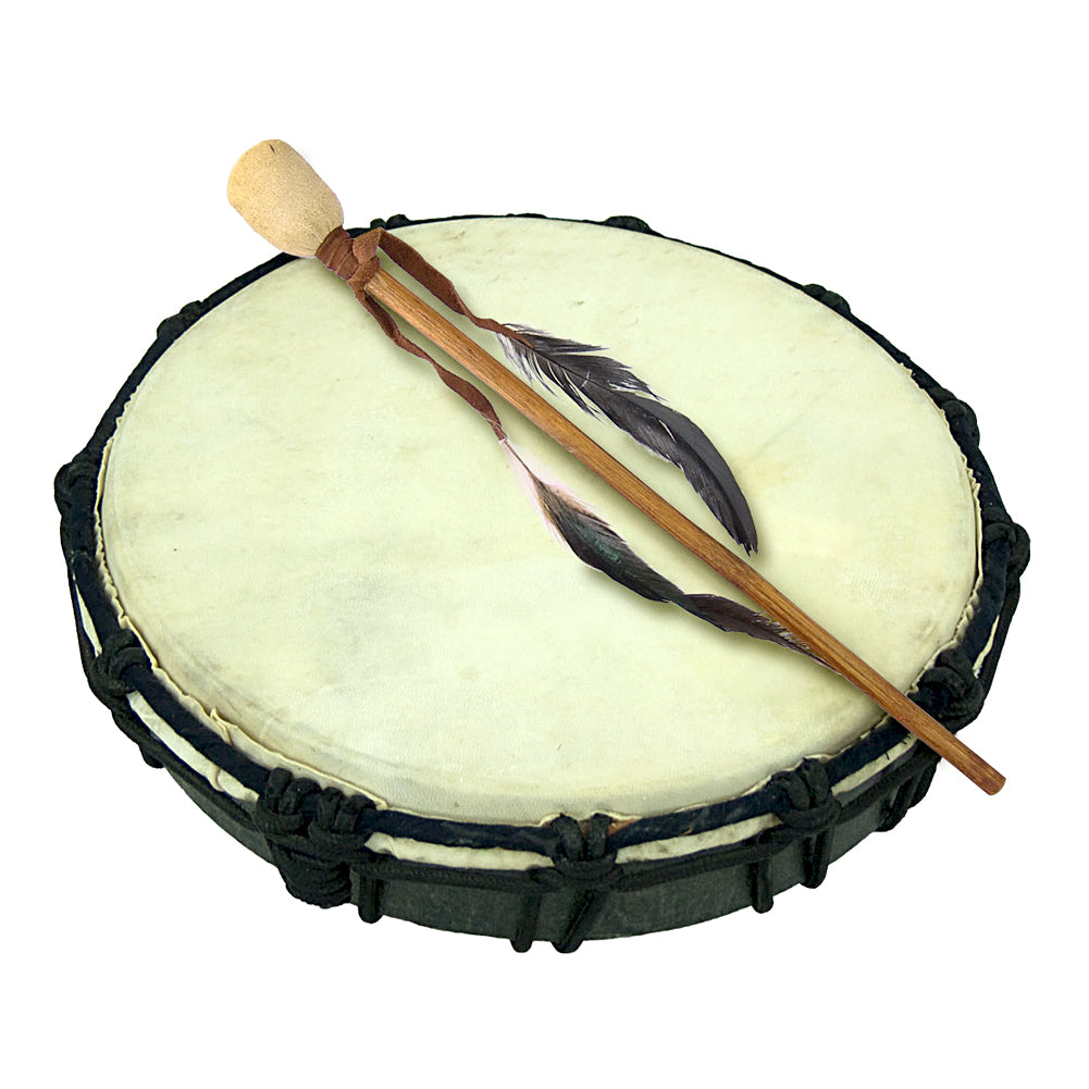 Small Ceremonial Drum, handcrafted in Bali, front view