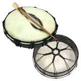 Small Ceremonial Drum, handcrafted in Bali, alternate view